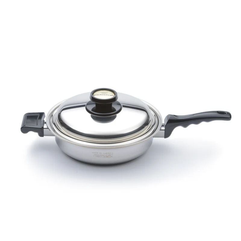Factory Second Kitchen Craft 10" Freedom Skillet with Cover