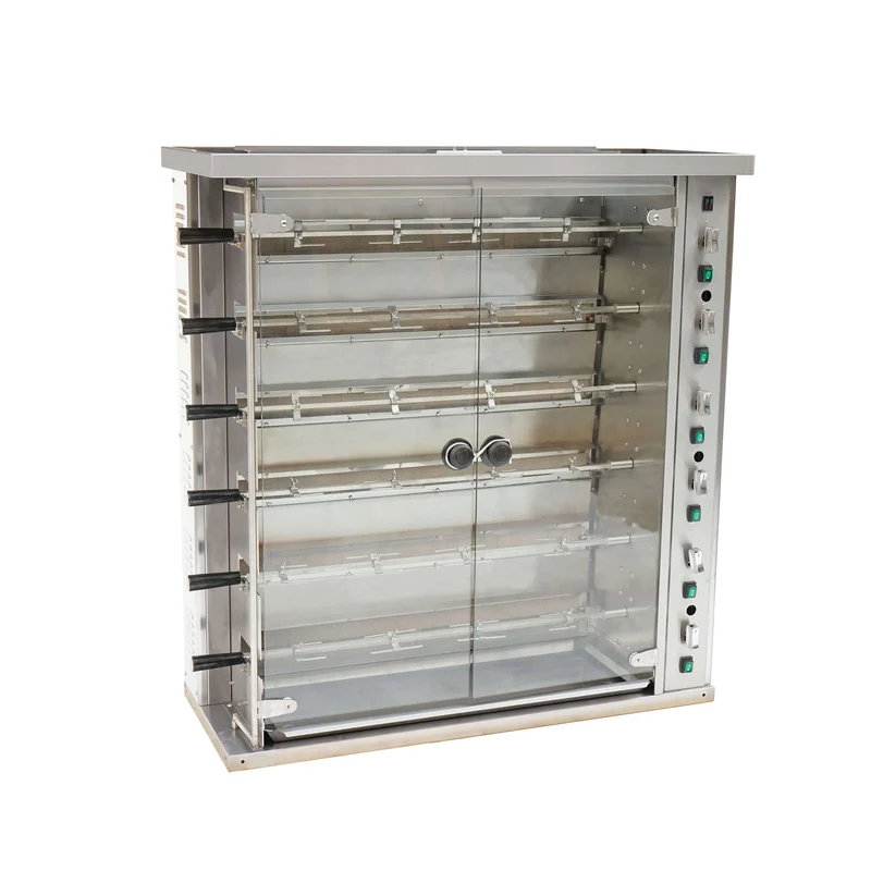Turbo Range TR-KJ6-LP, 47" Liquid Propane Rotisserie, 6 Spit for 24 Chickens- 120,000 BTU