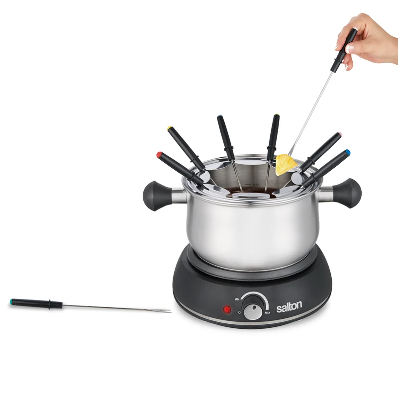 Salton Fondue Set - Stainless Steel