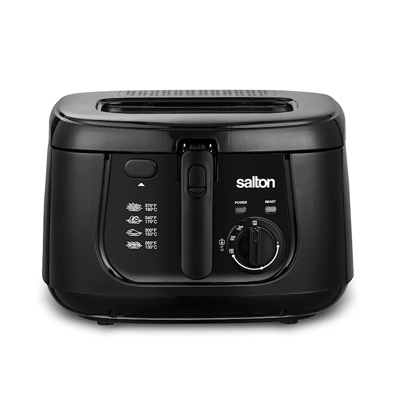 Salton Cool Touch Deep Fryer 2.5 Liter/Quart - Black