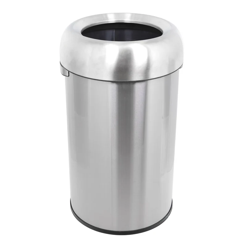 Chefco, STC-469R, Stainless Steel Round Open Top Trash Can, 115L