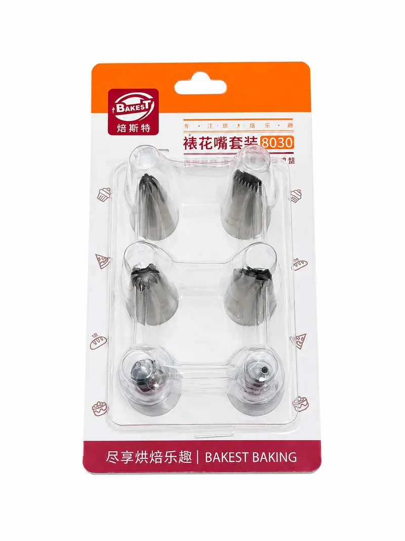 Chefco, 9917, Cake Decorating Tip Set, 6pc Set, 8030
