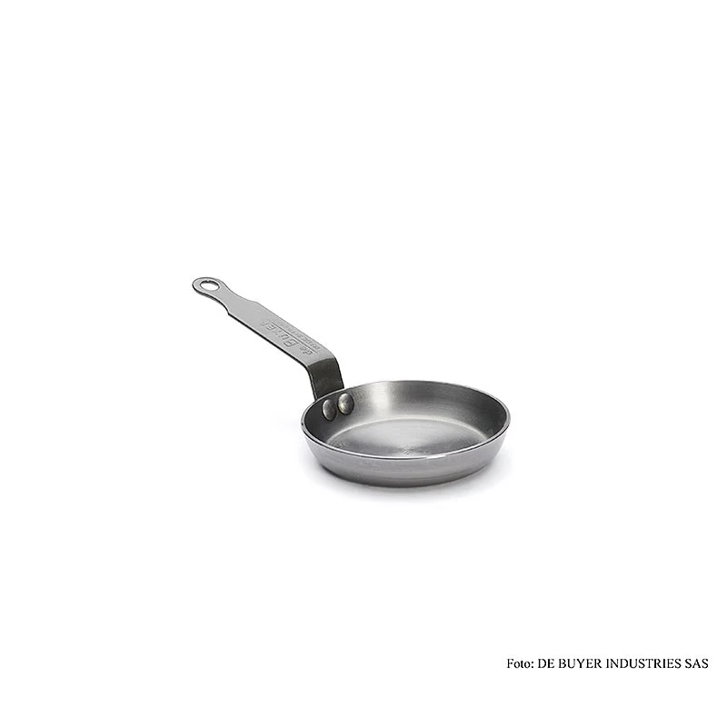 deBUYER "Mineral B Element" Eisenpfanne für Blinis ø 12cm, 2,5cm hoch, 1 St