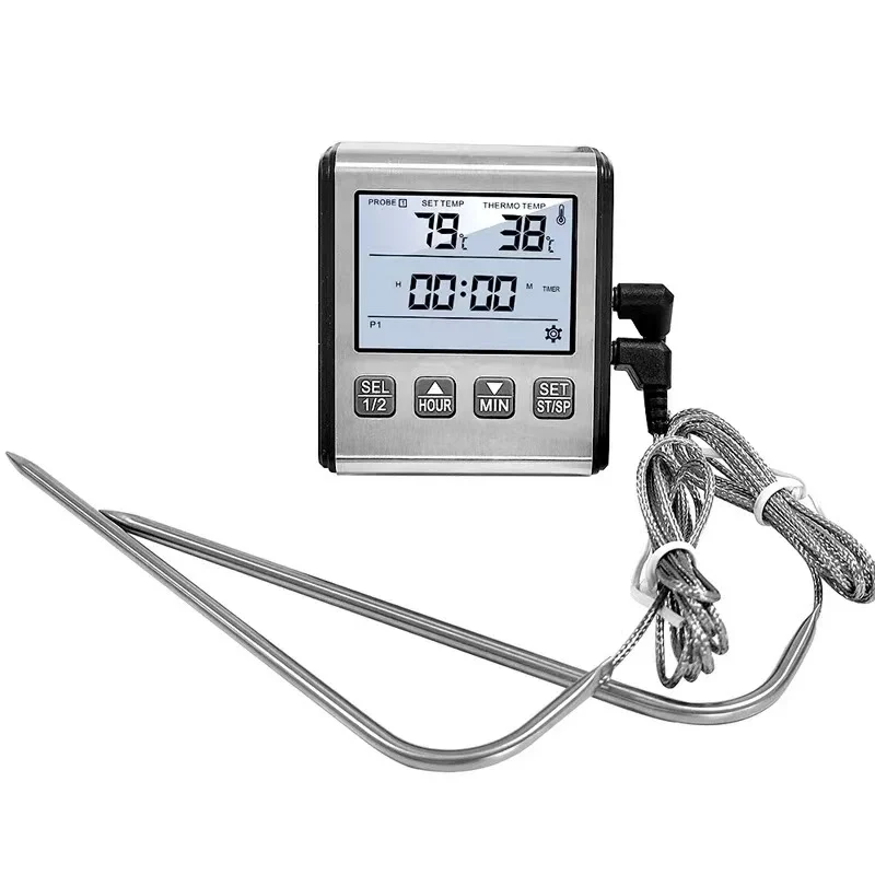 Sub-Equip,TRF-DG7,Digital Roasting Thermometer with Timer&Double Probes,-10°c~+300°c/14℉~+572℉