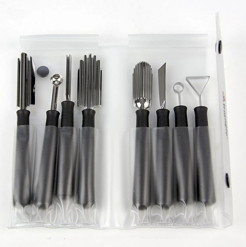 Triangle - Schnitzmesserset "Special": Schnitz- und Kerbmesser, Kugelformer, Edelstahl, 8 tlg.