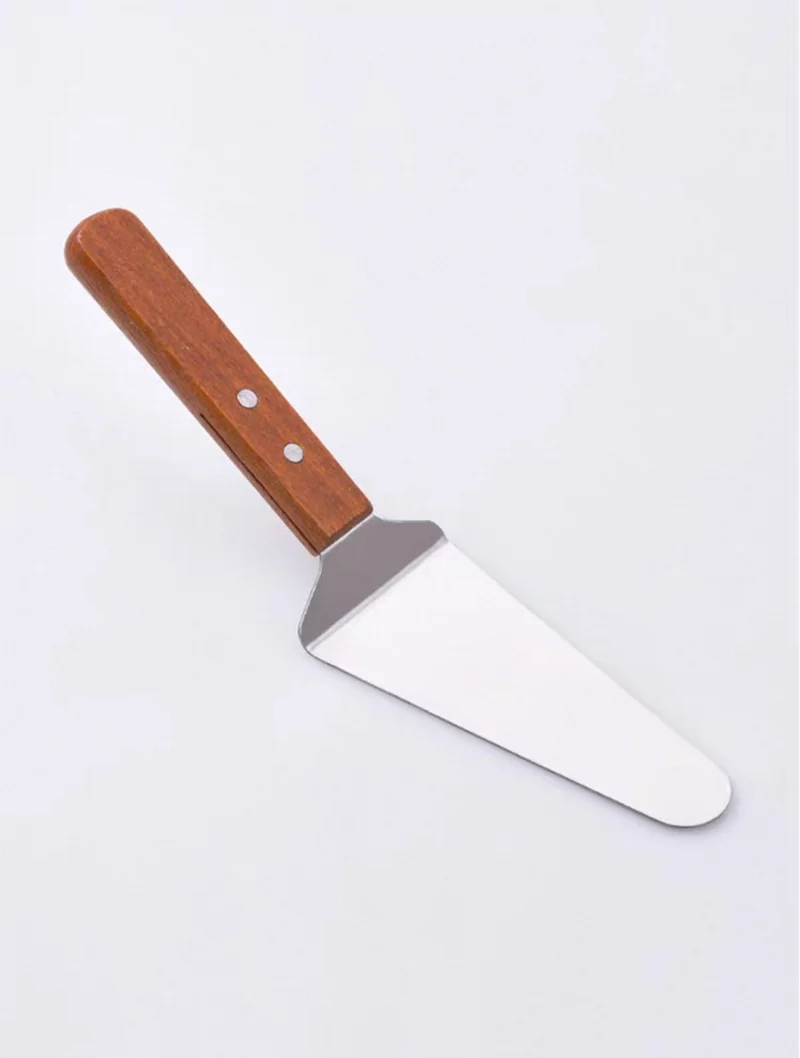 CHEFCO,CHTN-42,Pie Server with Offset ,Wood Handle, 4-1/4"x2-1/4"Blade