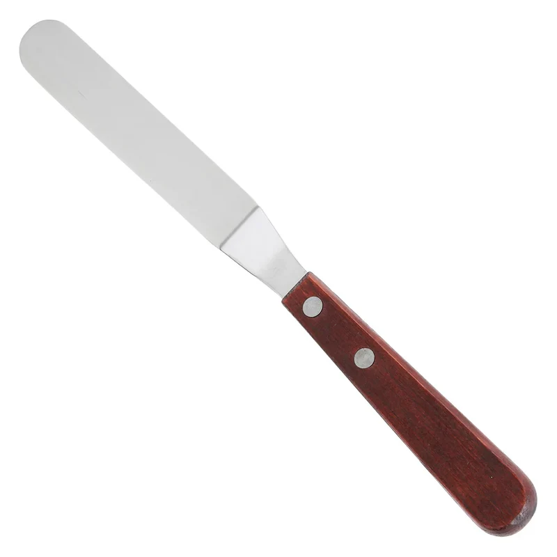 CHEFCO,TOS-5,Spatula with Offset Wooden Handle,4.75"x1" Blade