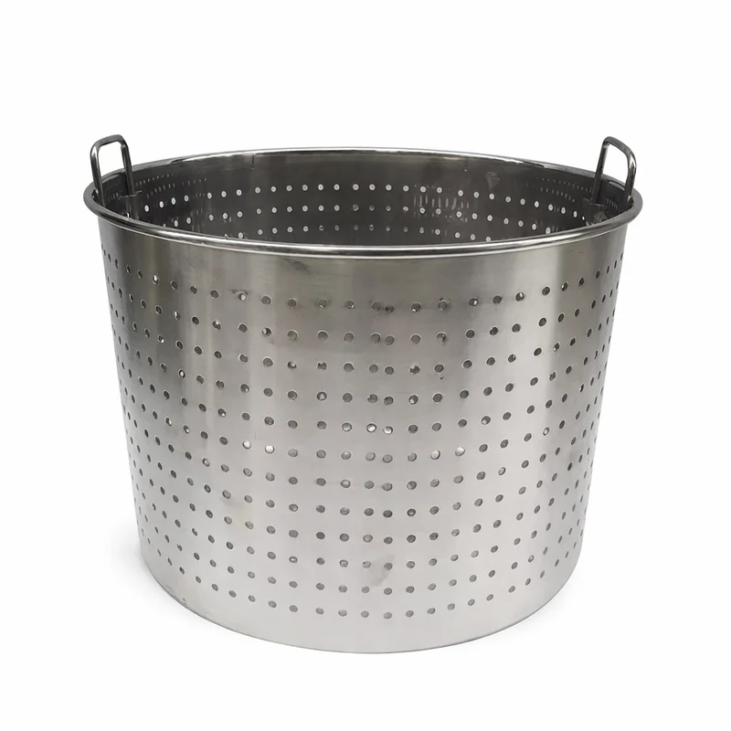 CHEFCO,ALSB-5050,Heavy-Duty Stainless Steel Colanders Basket with Foldable Handles -50cm / 19.7" Dia