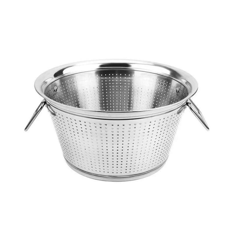 CHEFCO,SSSB-55, Heavy Duty Stainless Steel Colander/Basket/Strainer with Handle(54.5cm/21.5"Dia)