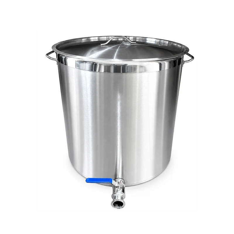 Sub-equip,SPWL-6050F, Heavy-Duty Stainless Steel Stock Pot with Spigot (23.62"Dia x 19.69"H/60cm Dia x 50cmH)