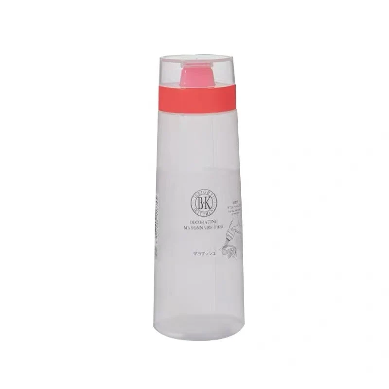 CHEFCO,G-039R,Squeeze Sauce Bottle - 300ML, Leak Proof, Dust-Proof Lid, 4-Hole Ketchup Mayonnaise Squeeze Bottle-Red