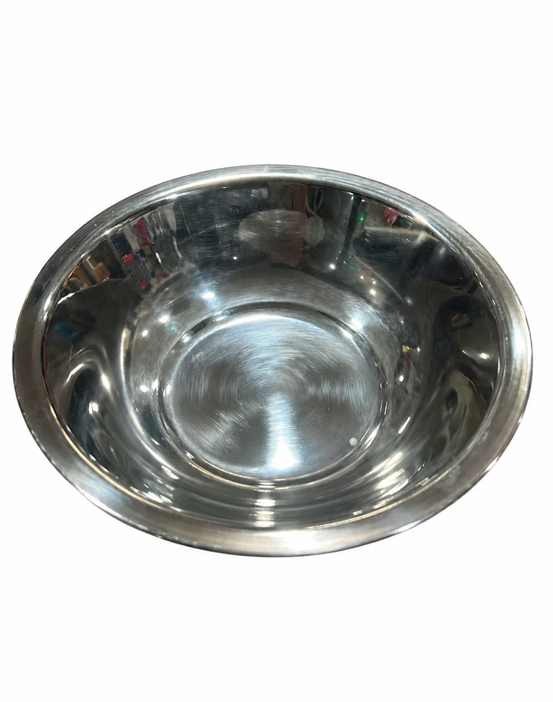 CHEFCO,MIX022, 21.5cm/8.5"Dia Shallow Stainless Steel Mixing Bowl