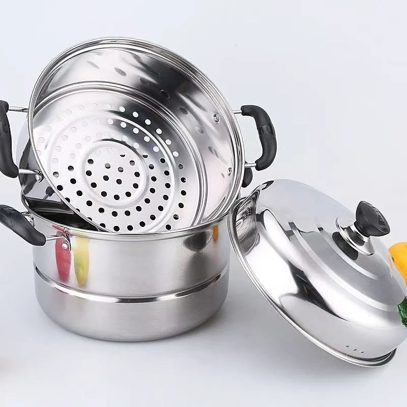 Sub-equip,SP-36, 36cm/14.2“ Stainless Steel Steamer 3Pcs/Set