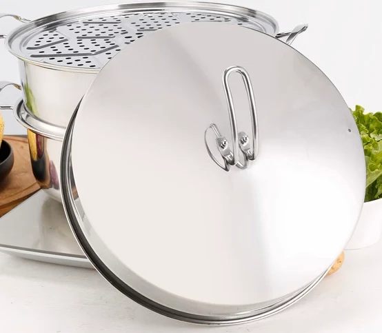 Sub-equip,SP-40SET, 40cm/15.8“ Stainless Steel Steamer 5Pcs/Set
