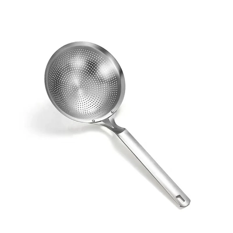 CHEFCO,SUS304-16, 16cm/6.3"Dia Stainless Steel Handheld Perforated Spoon Style Skimmer
