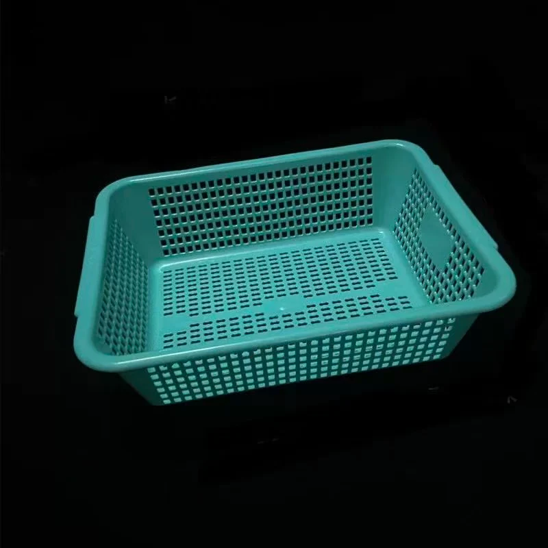 CHEFCO,FC078, Green Rectangular Vegetable Wash Basket (Large Grid)-17.2"Lx13.5"Wx4.9"H