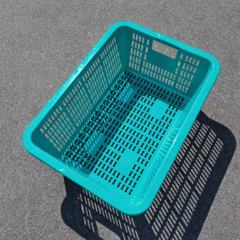 CHEFCO,FC029, Green Rectangular Vegetable Wash Basket with Cut-out Handle-22.5"Lx13.4"Wx7.8"H