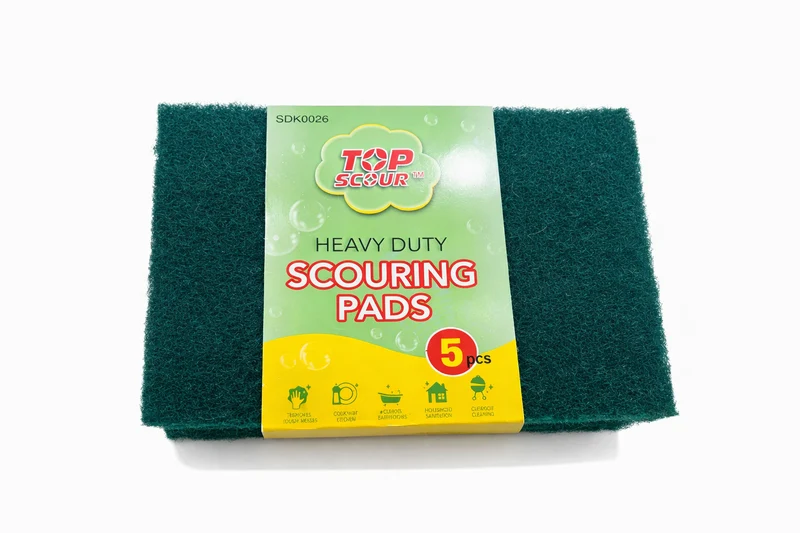 Sub-equip,SDK0026,Heavy Duty Scouring Pad ,Green(5pcs/pack)