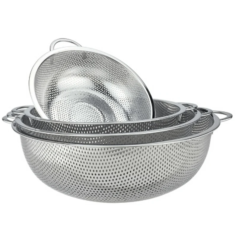 CHEFCO,MBD-375, 14.8"/37.5cm Stainless Steel Porous Muti-Functional Basket with Handles