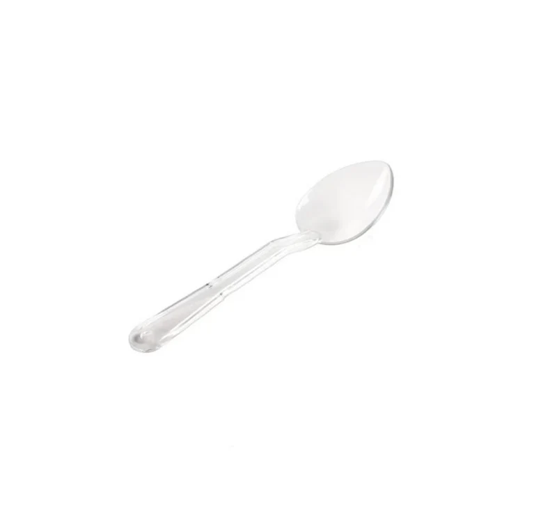 JIWINS,P-016-C, 11" PC Solid Serving Spoon,Clear