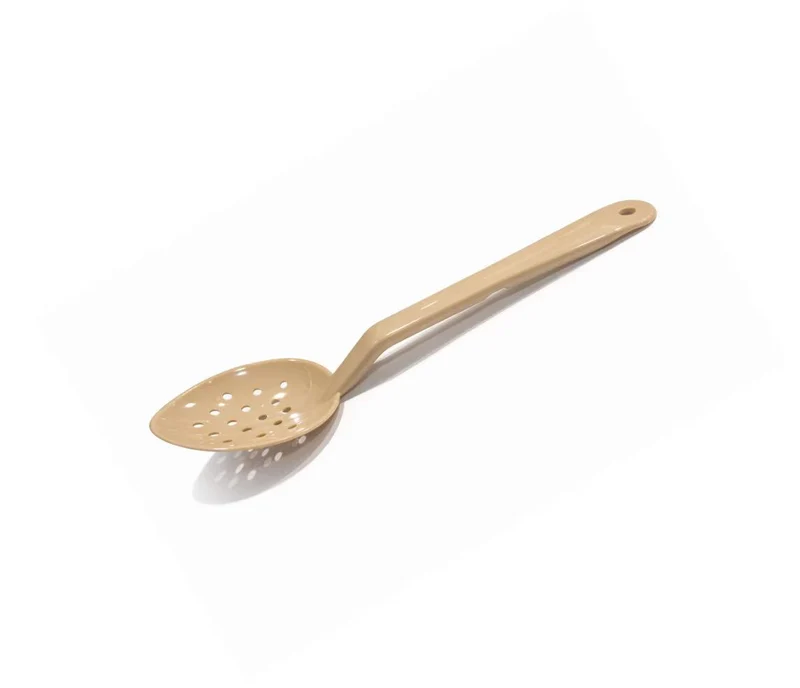JIWINS,P-015-BE,11" PC High Heat Perforated Deli Serving Spoon,Beige