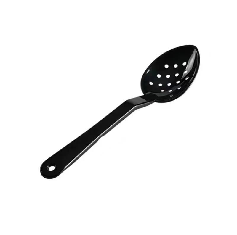 JIWINS,P-017-BL, 13" PC High Heat Perforated Deli Serving Spoon,Black