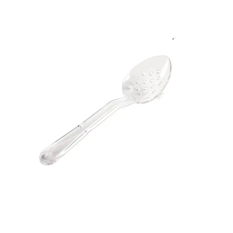 JIWINS,P-017-C, 13" PC High Heat Perforated Deli Serving Spoon,Clear
