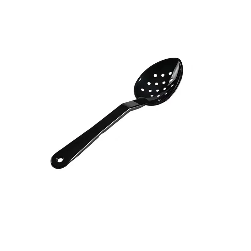 JIWINS,P-015-B,11" PC High Heat Perforated Deli Serving Spoon,Black