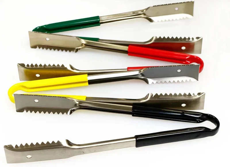 Sub-Equip,UTH-12Y, 12"Stainless Steel Utility Tongs with Polypropylene Handle,Yellow