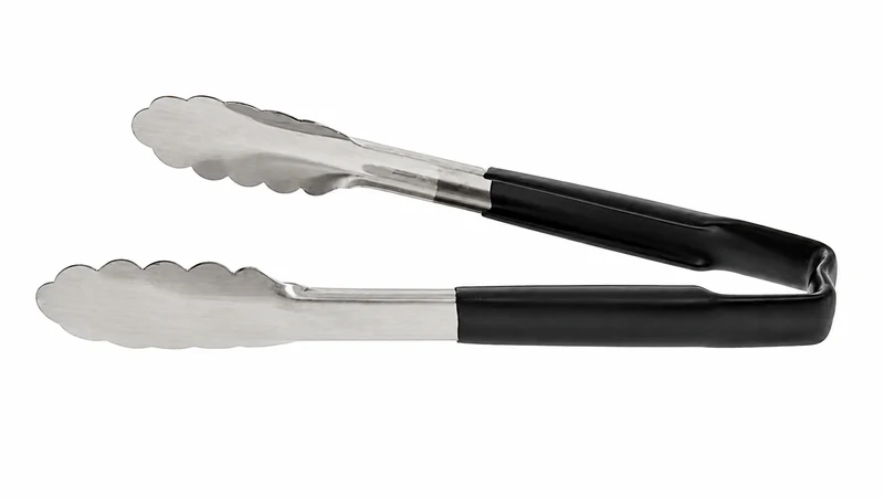 Sub-Equip,UTWH-9K, 9" Stainless Steel One-Piece Kool-Touch Utility Tongs,Black