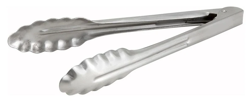 UT-9HT - Stainless Steel Utility Tongs, Extra Heavyweight - 9"