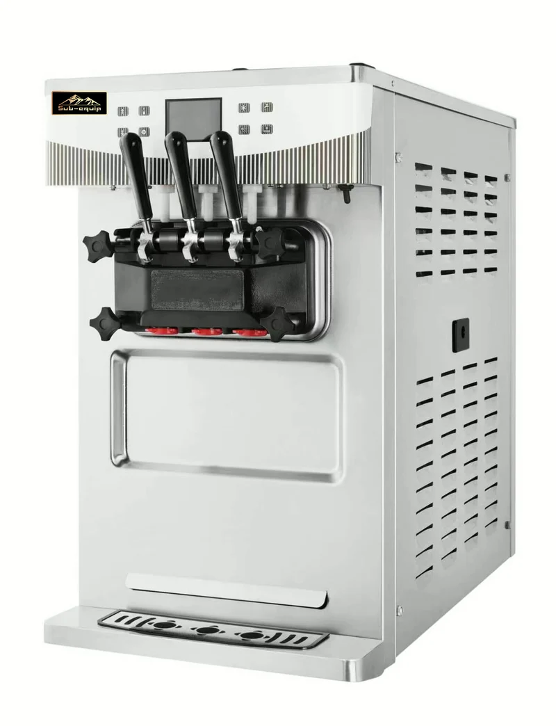 Sub-equip, 8235 Commercial Soft Serve Ice Cream Machine Gravity Feed, twin twist Flavor
