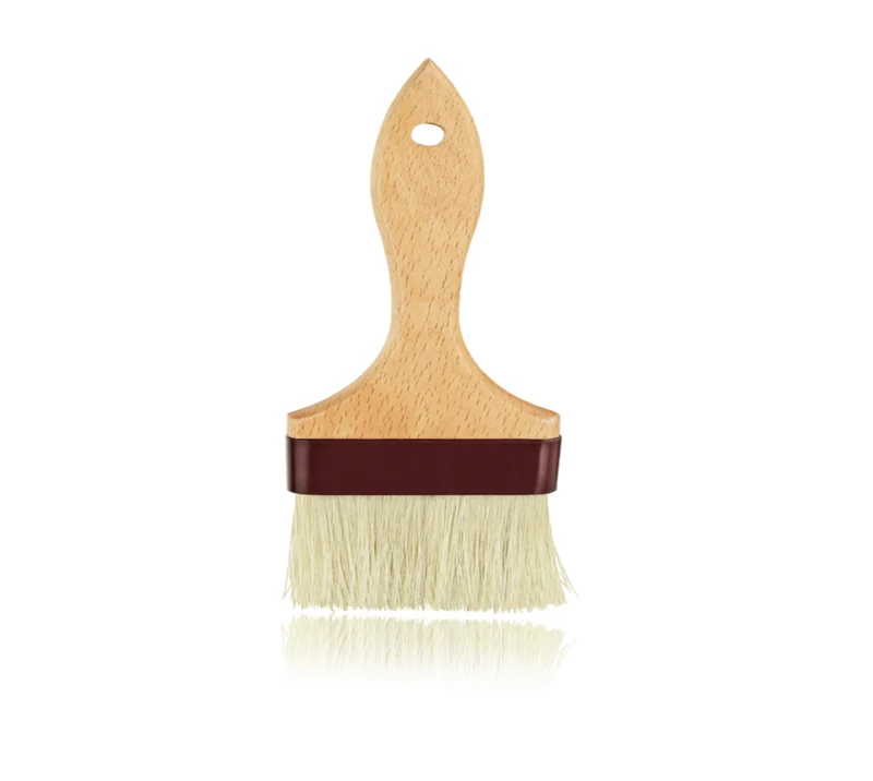 CHEFCO,PBW-40, 4" Wide Pastry Brush with Wood Handle, Flat