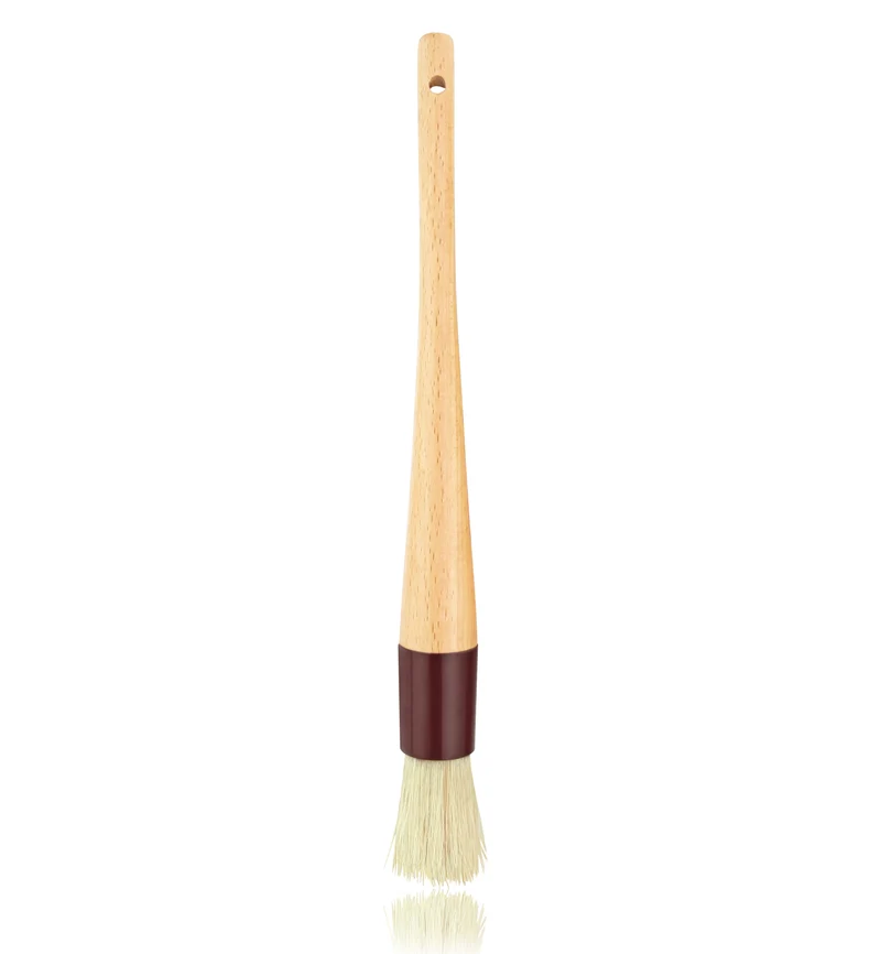 CHEFCO,PBB-10R, 1" Dia Pastry Brush with Wood Handle, Round