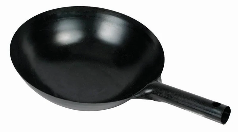 CHEFCO,WOK-B14, 14''Carbon Steel Wok with Integrated Handle
