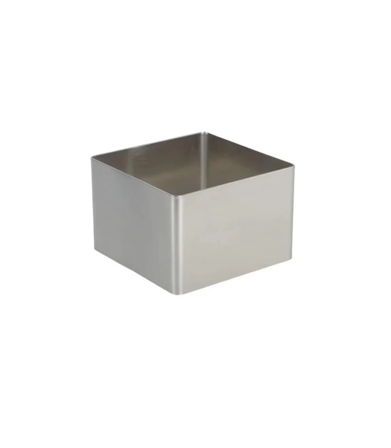 Chefco, 9859, 2.5" Stainless Steel Square Mousse Ring-(5cm/2"H)