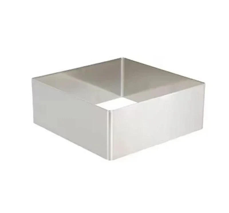 Chefco, 9867, 9" Stainless Steel Square Mousse Ring-(5cm/2"H)