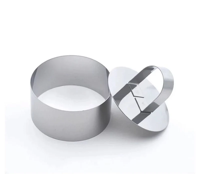 CHEFCO,9894,Mousse Ring with Pusher，Round Shape(2pcs/set)