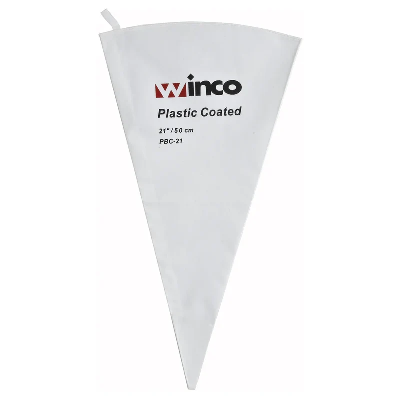 PBC-21 - Pastry Bag, Cotton with Plastic Coating - 21"