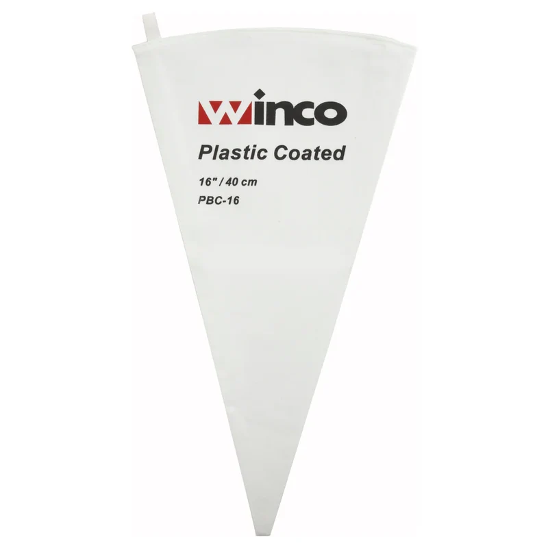 PBC-16 - Pastry Bag, Cotton with Plastic Coating - 16"