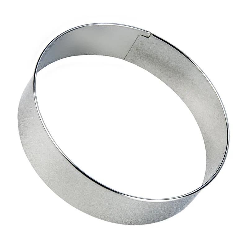 Edelstahlring-Ausstecher, glatt, ø 10cm, 2,5cm hoch, 0,3mm stark, 1 St