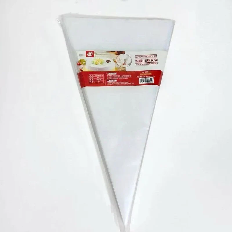 CHEFCO,9954-16,Disposable Clear Plastic Piping Pastry Bag (100 pieces, 16" Length)
