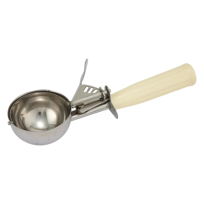 Sub-equip,ICOP-10IV, 3 3/4oz (111ml) Ice Cream Disher with Ivory Handle,Size #10