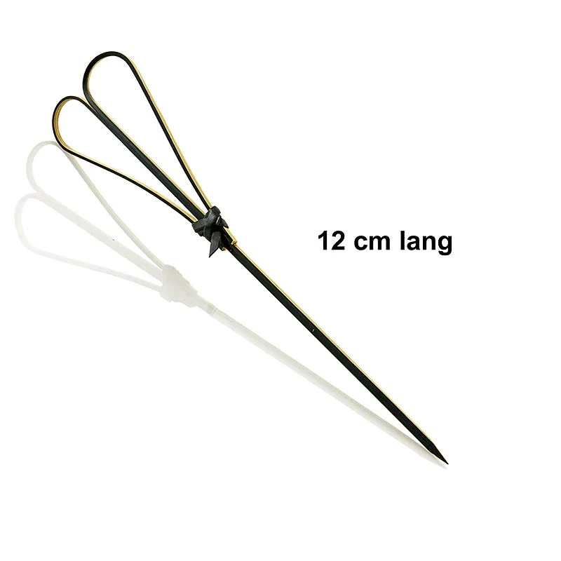 Franz Mensch - Bambus-Spieße, mit Herz, schwarz, 12cm, 100 St