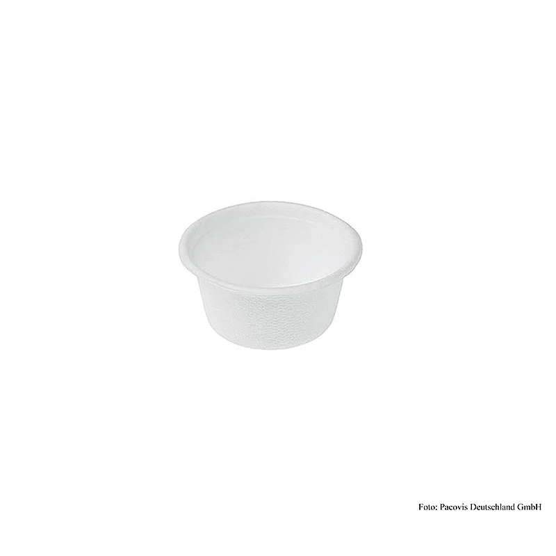 Einweg Naturesse Mini Becher Rund, 60ml, 4x5x3cm, Zuckerrohr, 100 St