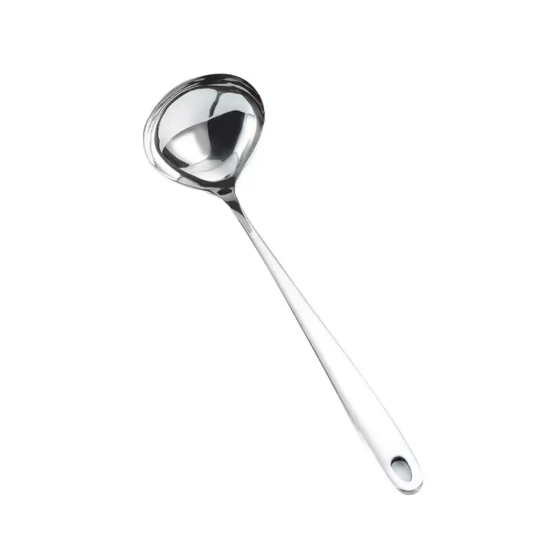 Chefco, SPH-7S, 11" Stainless steel long handle spoon-Solid