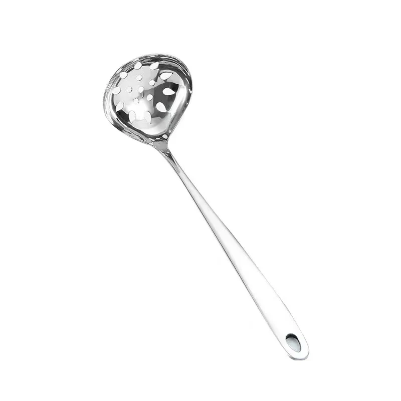Chefco, SPH-7P, 11" Stainless steel long handle slotted spoon