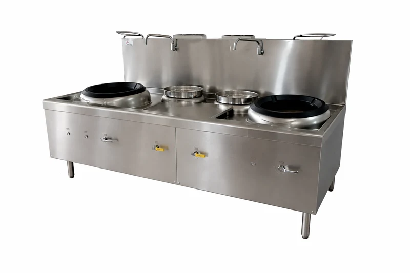 Turbo Range,NWEW5-2-2A, Double Wok Range with 2 boil pots- 307,080 BTU (84.7" x 41.33 x 31.89"/49.59")