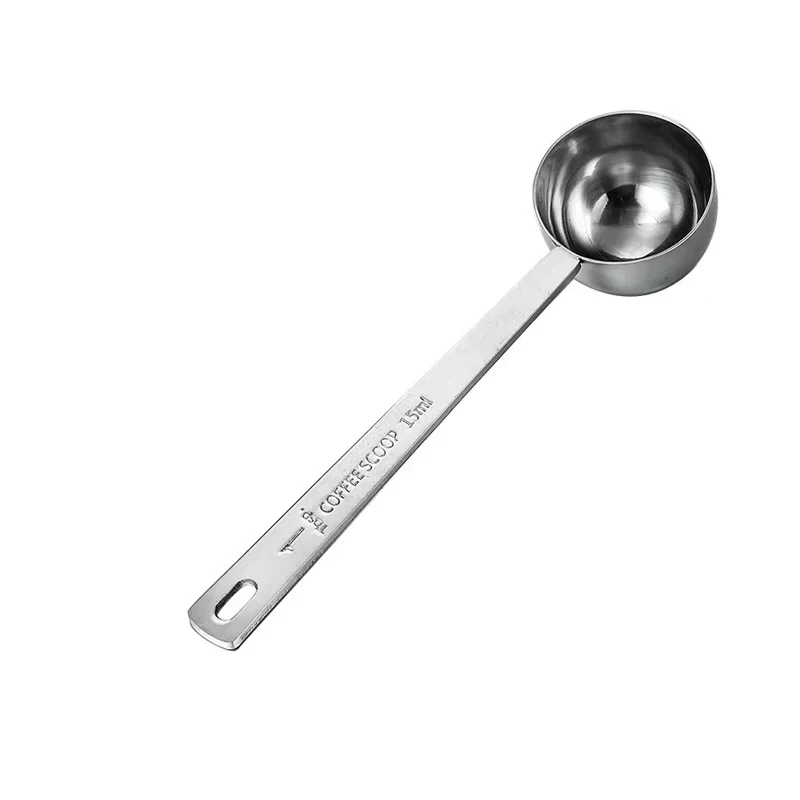 Chefco, SMS-15, 15 ML Coffee Scoop,Stainless Steel Coffee Measuring Scoop,Metal Coffee Scoop Premium Long Handle Measure Spoon for Coffee Powder and Coffee Making,Durable Serving Utensil