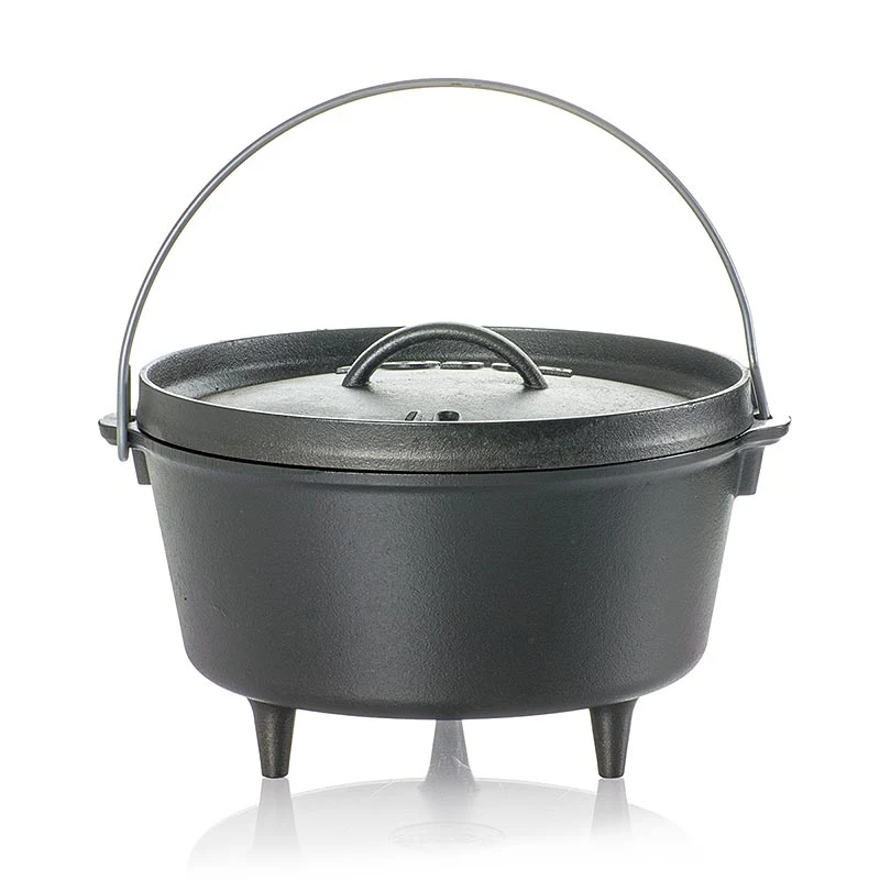 Zubehör - Kochtopf " Lodge Camp Dutch Oven", 3 Füße, Ø 25cm, inkl. Deckel, 4,7 L